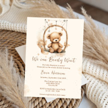 ジェンダーニュートラルなベビーシャワーにぴったりな「We Can Bearly Wait」