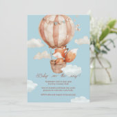 ジェンダーニュートラルなベビーシャワーの招待状 招待状 (スタンド正面)