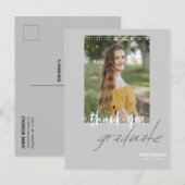 ジェンダーニュートラルな卒業お礼ポストカード インビテーションポストカード (正面/裏面)