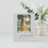 ジェンダーニュートラルな卒業お礼ポストカード インビテーションポストカード (スタンド正面)