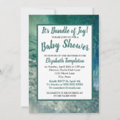 ジェンダーニュートラルのオーシャンウェーブベイビーシャワー招待状 招待状 (正面)