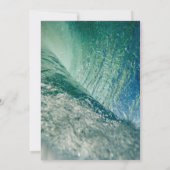 ジェンダーニュートラルのオーシャンウェーブベイビーシャワー招待状 招待状 (裏面)