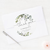 ジェンダーニュートラルのソフトグリーンのベイビーシャワー ラウンドシール (封筒)