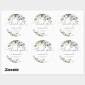 ジェンダーニュートラルのソフトグリーンのベイビーシャワー ラウンドシール (シート)