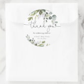 ジェンダーニュートラルのソフトグリーンのベイビーシャワー ラウンドシール (バッグ)