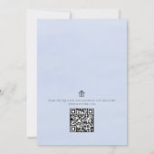 ジェンダーニュートラルのナーサリーライムギフト登録QRコード 招待状 (裏面)