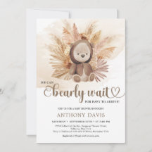 ジェンダーニュートラルのベビーくまスウェットシャツ パンパスグラス