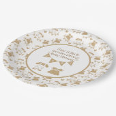 ジェンダーニュートラルベビーシャワー ペーパープレート (アングル)