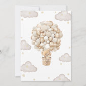 ジェンダーニュートラル おくまさん ベビーシャワー 招待状 (裏面)