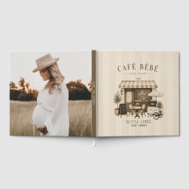 ジェンダーニュートラル ブラウン ベビーシャワー Cafe bebe ゲストブック