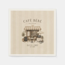 ジェンダーニュートラル ブラウン ベビーシャワー Cafe bebe