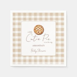 ジェンダーニュートラル ベビーシャワー Pie スタンダードカクテルナプキン