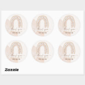 ジェンダーニュートラル ボヘミアンレインボー 水彩ファンシー ラウンドシール (シート)