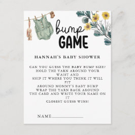 ジェンダーニュートラル ボーホー ベイビーシャワー ゲーム エンクロージャーカード