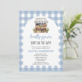 ジェンダーニュートラル ローカルベビーシャワー 招待状 (スタンド正面)