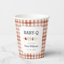 ジェンダーニュートラル BabyQ BBQ ベビーシャワー 紙コップ