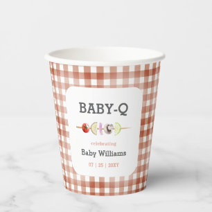 ジェンダーニュートラル BabyQ BBQ ベビーシャワー 紙コップ