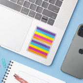 ジェンダーノンバイナリー Pride シール (ノートパソコンとiPhone)