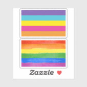 ジェンダーノンバイナリー Pride シール (シート)