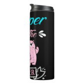 ジェンダーピンクとブルーのテディベアのキーパー タンブラー (回転右)