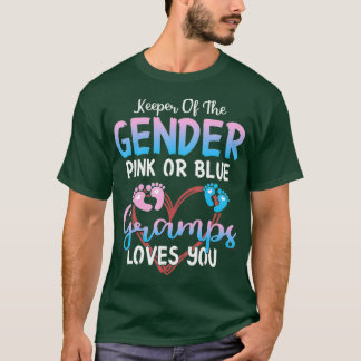 ジェンダーピンクまたはブルーグランプの愛のキーパー Tシャツ