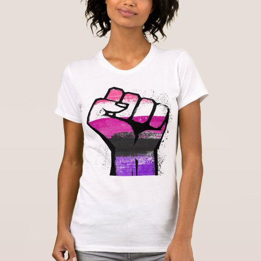 ジェンダーフルイド・プライド・レジスタンス Tシャツ (正面)
