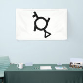 ジェンダーフルード·サード·ジェンダー·デミジル·ジェンダー·シンボル 横断幕 (トレードショー)