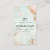 ジェンダーブックを待つ水彩冒険ベビー エンクロージャーカード (正面)