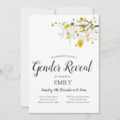 ジェンダーリビービーベビーシャワー招待状 招待状 (正面)