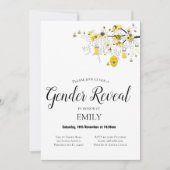 ジェンダーリビーベビーシャワー招待状 招待状 (正面)