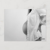 ジェンダーリビールの編集可能招待状、写真を追加 ポストカード (裏面)