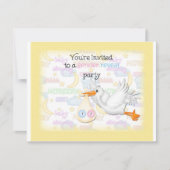 ジェンダーリビールイエローストーク招待状 招待状 (正面)