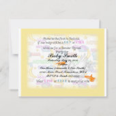 ジェンダーリビールイエローストーク招待状 招待状 (裏面)