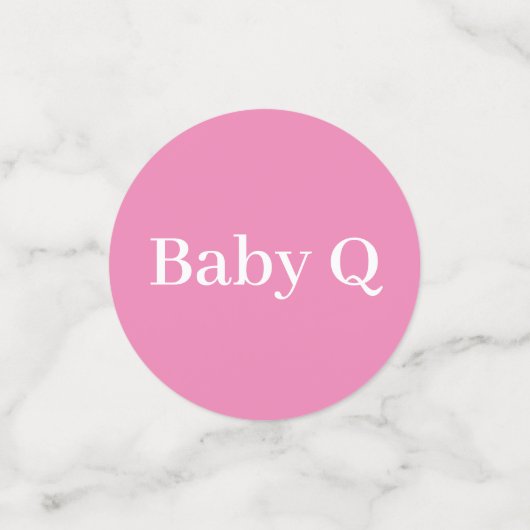 ジェンダーリビールギンガムとヒマワリベビーQ コンフェッティ (スモール正面)