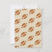 ジェンダーリビールサッカーテーマ男の赤ちゃんシャワー サンキューカード (裏面)