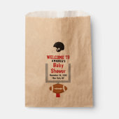 ジェンダーリビールサッカー男の赤ちゃんシャワー歓迎 フェイバーバッグ (正面)