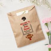 ジェンダーリビールサッカー男の赤ちゃんシャワー歓迎 フェイバーバッグ (封をした状態)