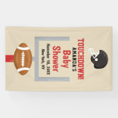 ジェンダーリビールサッカー男の赤ちゃんシャワー歓迎 横断幕 (横)