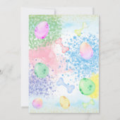 ジェンダーリビールディノフローラグリッター 招待状 (裏面)