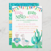 ジェンダーリビールニーナまたはニーノラマフィエスタベビー シーズンカード (正面/裏面)