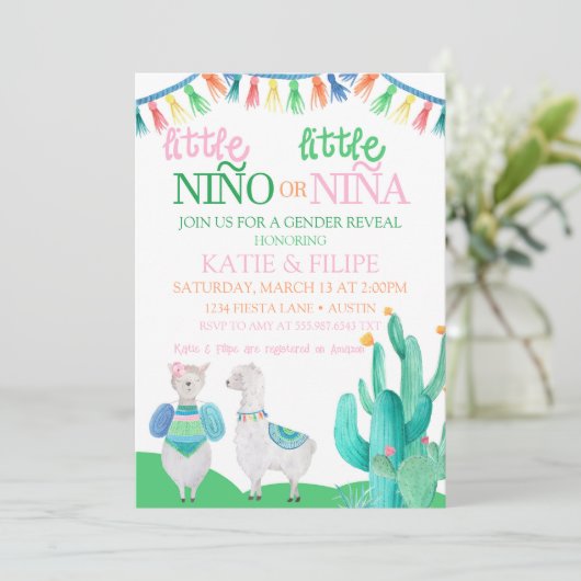 ジェンダーリビールニーナまたはニーノラマフィエスタベビー シーズンカード (スタンド正面)