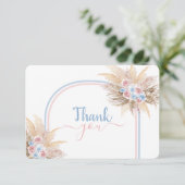 ジェンダーリビールパンパスグラスアーチサンキューカード サンキューカード (スタンド正面)