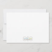 ジェンダーリビールパーティの招待状ピンクブルーケーキ 招待状 (裏面)