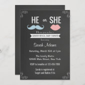 ジェンダーリビールパーティの招待状 招待状 (正面/裏面)