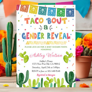 ジェンダーリビールパーティーの招待状 🌮💙💖 招待状