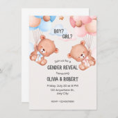 ジェンダーリビールパーティー エンクロージャーカード (正面/裏面)