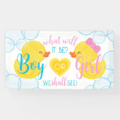 ジェンダーリビールパーティー ゴムの水鳥 中性または性別発表パーティー 横断幕 (横)