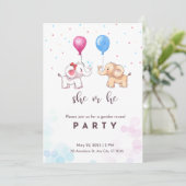 ジェンダーリビールパーティー 招待状 (スタンド正面)