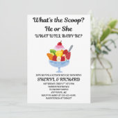 ジェンダーリビールパーティー What's the Scoop 招待状 (スタンド正面)