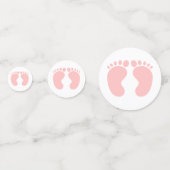 ジェンダーリビールピンクガールパーティーカスタム紙吹雪 コンフェッティ (裏面)